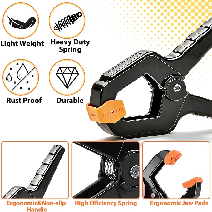 18Pack Spring Clamps, Heavy Duty Clips - Image 7