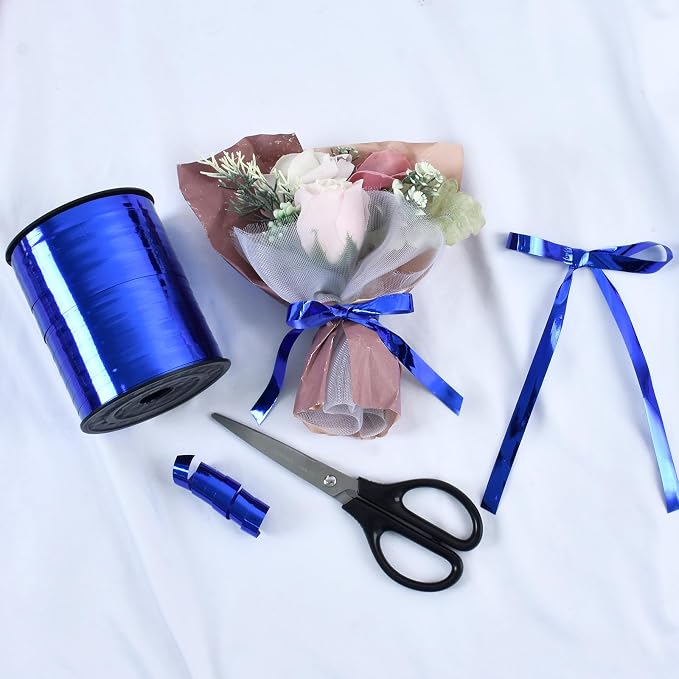TONIFUL 250 Yards Blue Curling Ribbon 10mm Wide Balloon String DIY Decor | - Image 5