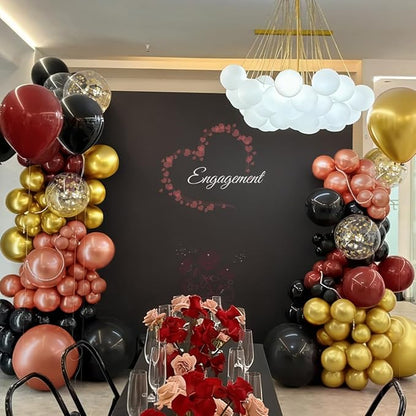 Burgundy Balloon Garland Arch Kit - Image 6