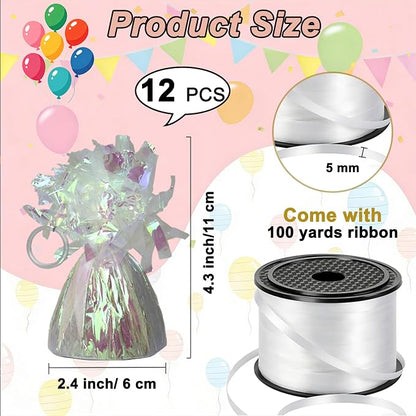 FUBININA 12 Pcs Balloon Weight Metallic Anchor - Image 7