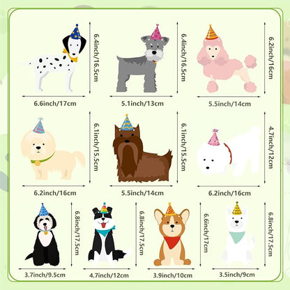 Hooqict Dog Birthday Banner Puppy Themed Party Decorations Dog Garland Banner - Image 4