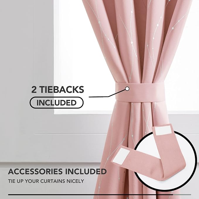 Deconovo Living Room Curtains 45 Inches Long, Thermal Insulated, Room Darkening - Image 4