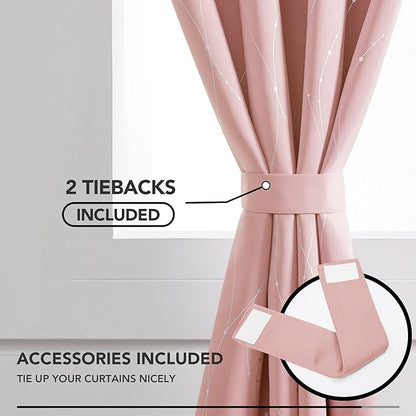 Deconovo Living Room Curtains 54 Inches Long, Thermal Insulated, Room Darkening - Image 4