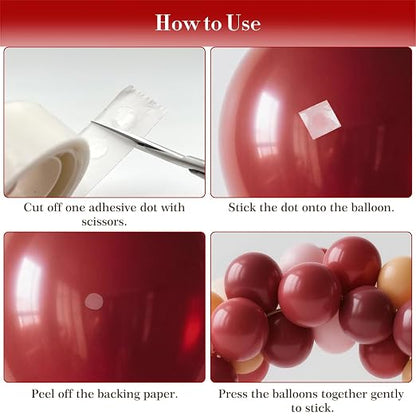 1000-Pack Transparent Adhesive Dots, Double-Sided Removable Glue Points - Image 4