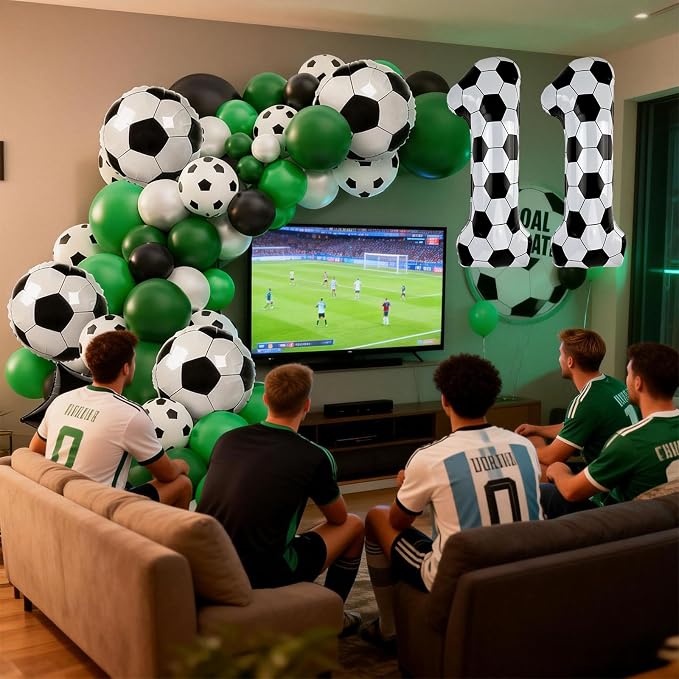 40 Inch Soccer Number 2 Foil Balloon, Soccer Birthday Party Decorations | - Image 6