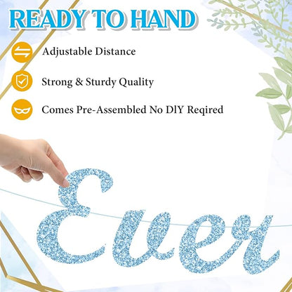Ctosree Love Laughter & Happily Ever After Banner, Pre-strung, Ever After - Image 5