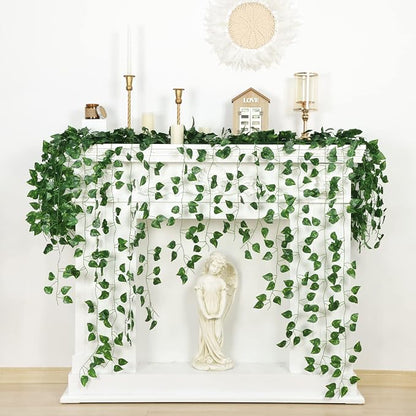 CEWOR 14 Pack 98ft Artificial Ivy Greenery Garland, Fake Vines Hanging Plants - Image 6