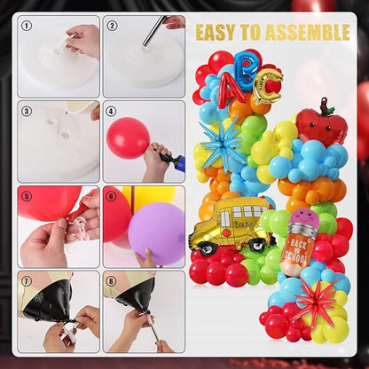 2 Sets Back to School Decorations Adjustable Balloons Column Stand Kit - Image 5