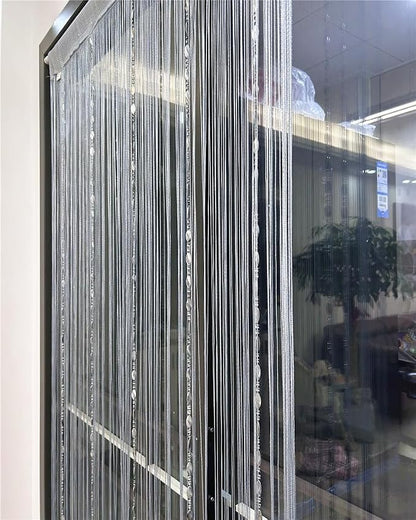 ave split 100cmX200cm Decorative Door String Curtain Beads Wall Panel Fringe - Image 3
