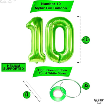 KatchOn Green number 10 balloon 40 Inch - Image 4