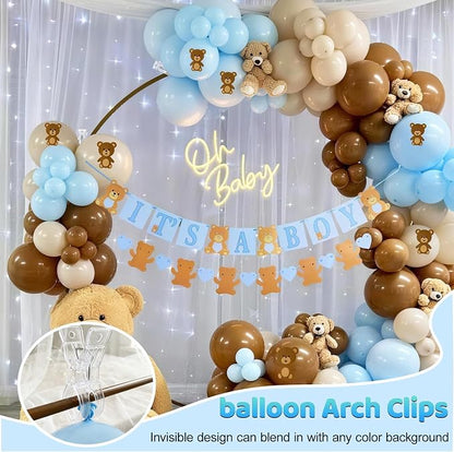 10 Pack Clear Spring Clamps, 3.5 Inch Plastic Balloon Arch Clips | Invisible - Image 4