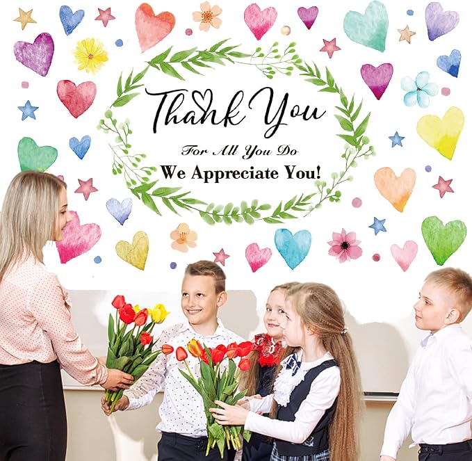 Colorful We Appreciate You Banner Thank You - Image 3