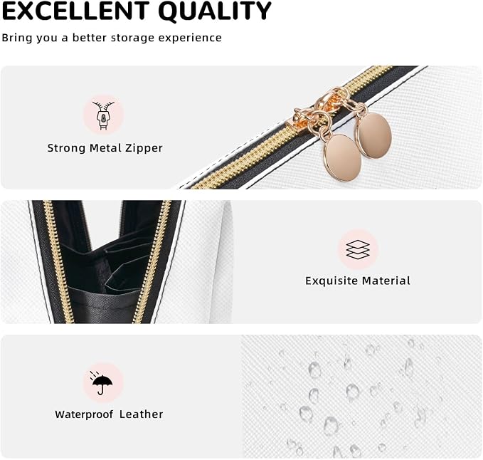 Monster truck cars blue Leather Makeup Bag Cosmetic Pouch Portable Travel - Image 5