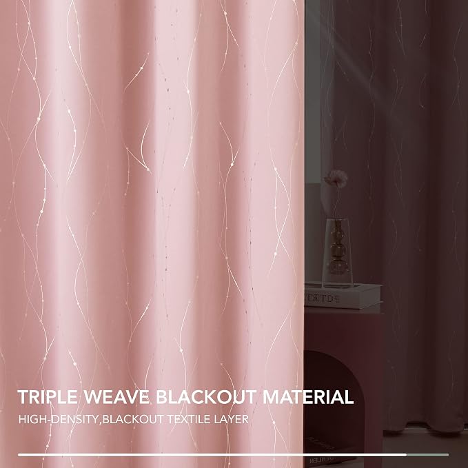 Deconovo Living Room Curtains 45 Inches Long, Thermal Insulated, Room Darkening - Image 5