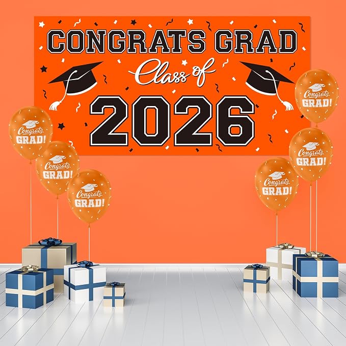 2026 Graduation Party Plastic Backdrop - Image 3