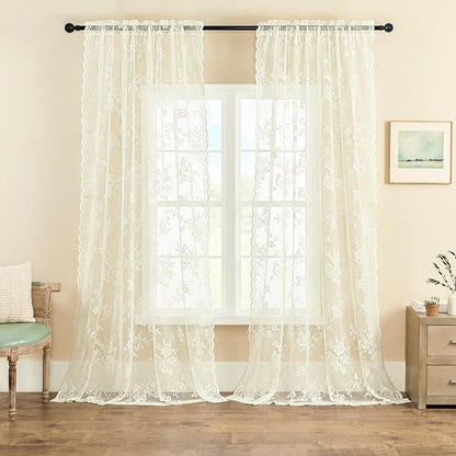 SEEKRIGHT Vintage Lace Curtains - Image 2