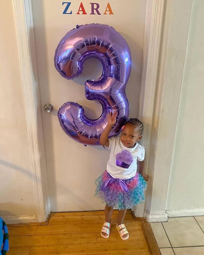 26 Balloon - Purple Birthday Number Balloons, 40 Inch Decorations Men Women | - Image 9