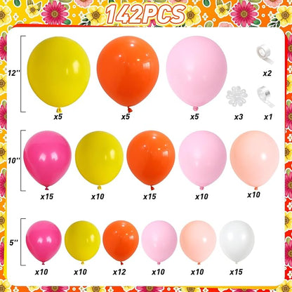Boho Daisy Balloons Arch Kit - Image 2