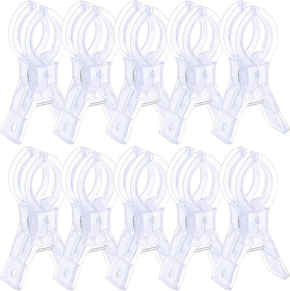 10pcs Balloon Arch Clips Transparent Large Plastic Backdrop Clips Spring Clamps - Image 8