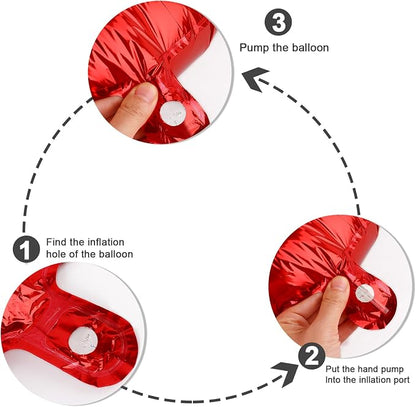 8 Balloon Numbers Party Decorations, 40In Red Balloons - Image 6