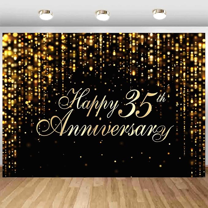 Happy 35th Anniversary Backdrop - Image 5