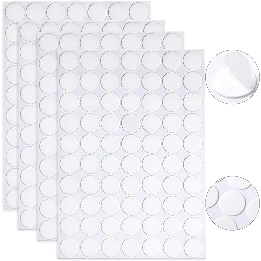 JANYUN 280Pcs Sticky Dot Stickers Clear Putty Sticky Tack by JANYUN