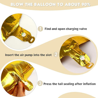 40 Inch Gold Number 5 Balloon Birthday Party Decorations - Image 6