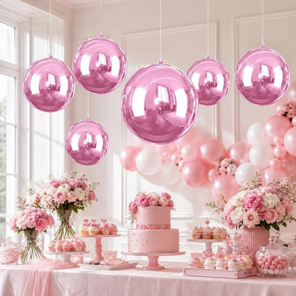 22 Inch Pink Foil Balloons, Baby Pink Balloon - Image 5