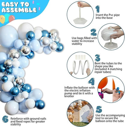 Balloon Arch Kit with Balloon Pump Electric, 8.2FT & 5FT Free Bending Balloon - Image 6