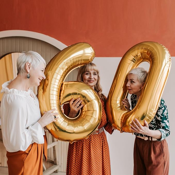 40 Inch Gold Number 9 Foil Balloon - Image 9