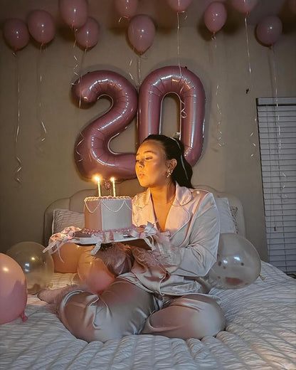 Pastel Pink Number 1 Balloon 40 Inch, 1st Birthday Decorations Men Women | Foil - Image 8