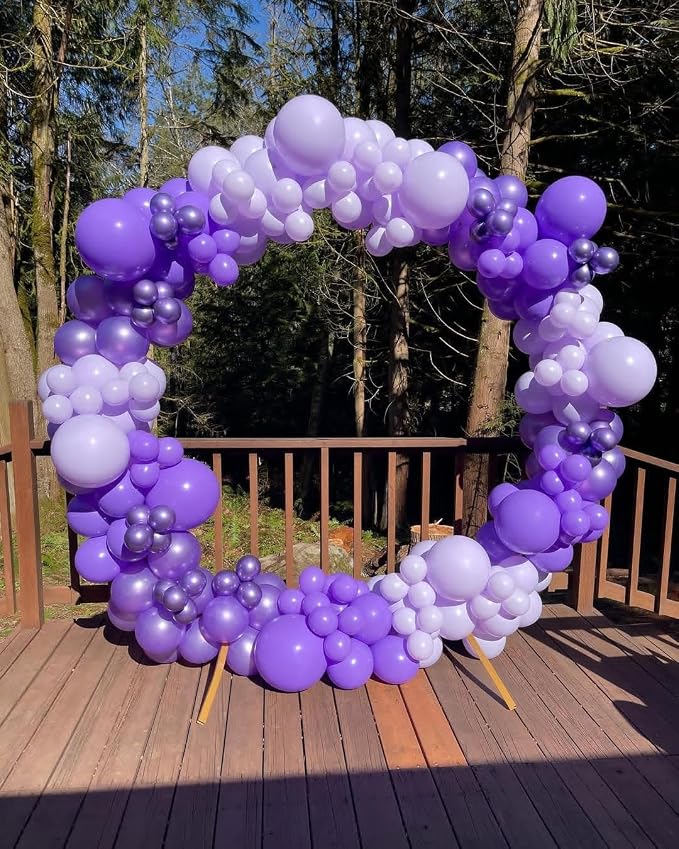Lukiituke Purple Balloons, Bridal Showerl Decorations - Image 4
