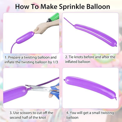 Pastel Donut Balloon Arch Garland Kit, Tattoo - Image 7
