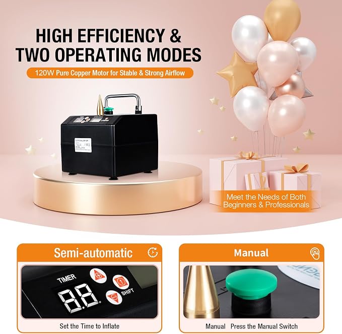 B231 Electric Balloon Inflator, Professional Electric Balloon Blower Pump | - Image 2