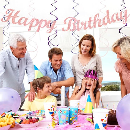 Purple Lilac-Lavender Pink Women Birthday Party-Decorations - Image 7