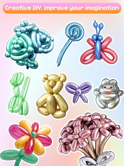 Apipi 100 Pcs Premium Latex 260 Balloons Kit - Image 2