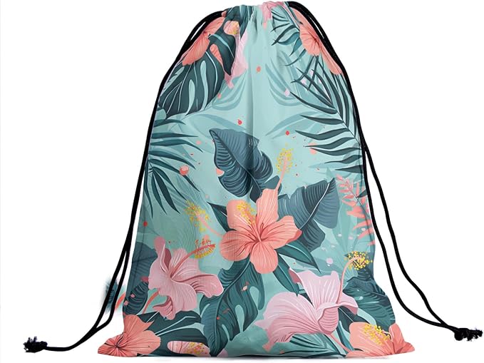 Hibiscus Syriacus Gymnastic Grip Bag - Image 2