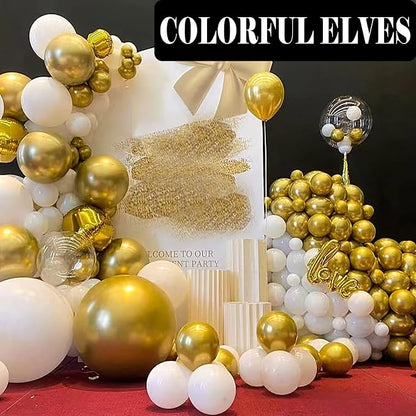 12 Inch 100 Pcs Latex Metallic Chrome Balloons Helium Shiny Thicken Balloons - Image 6
