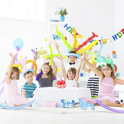 100Pcs Pastel Long Balloons forTying Balloon Arch - Image 6