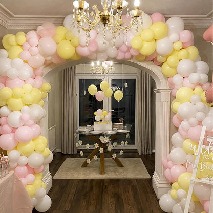 Pink and Yellow Balloon Arch Kit - Image 6