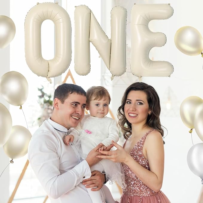 Cream E Letter Balloons, 40 Inch Letter E Balloon Beige, Helium Custom Letter - Image 7