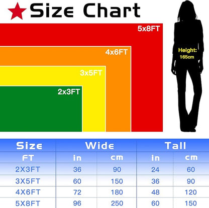 Custom Rainbow Pride Flag with Picture, Personalized LGBTQ Flags with Face - Image 3