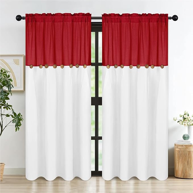Farmhouse Cotton Linen Curtains by FRAMICS