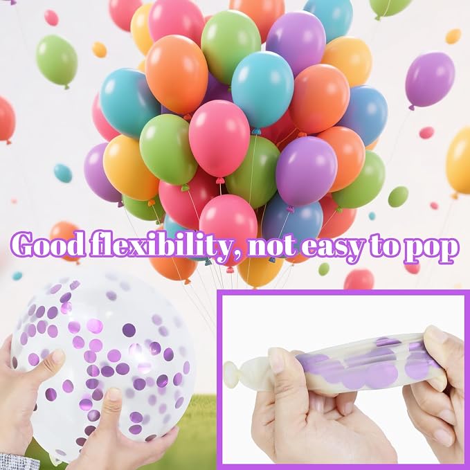 Pink and Purple Balloons, Party Balloons - Image 5