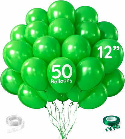 ZENO Kelly Green Balloons 50pcs 12 Inch / 30cm Helium Grade Latex Balloons by Unknown
