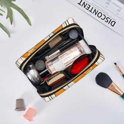 Nautical Elements Leather Makeup Bag Cosmetic Pouch Portable Travel Toiletry - Image 6