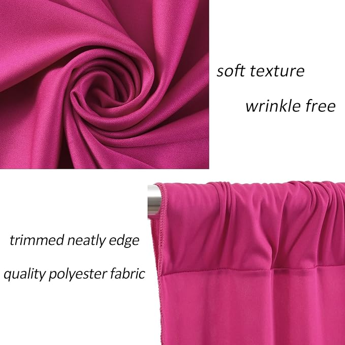 AK TRADING CO. 10 feet x 10 feet Polyester Backdrop Drapes Curtains Panels - Image 7