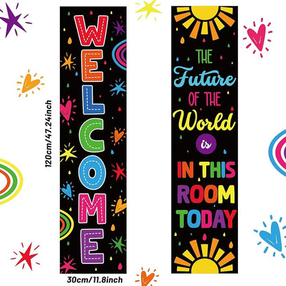 Colorful Classroom Decorations Classroom Welcome Banner and Poster - Image 2