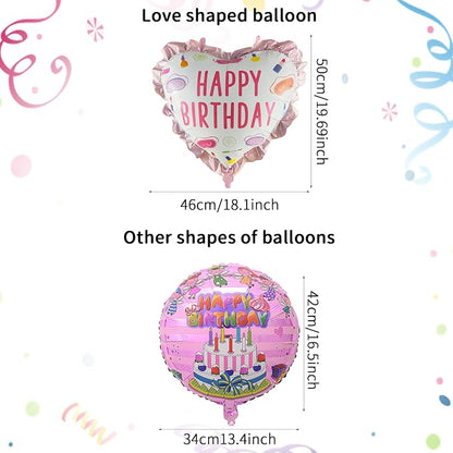 100Pcs Happy Birthday Balloon - Image 4