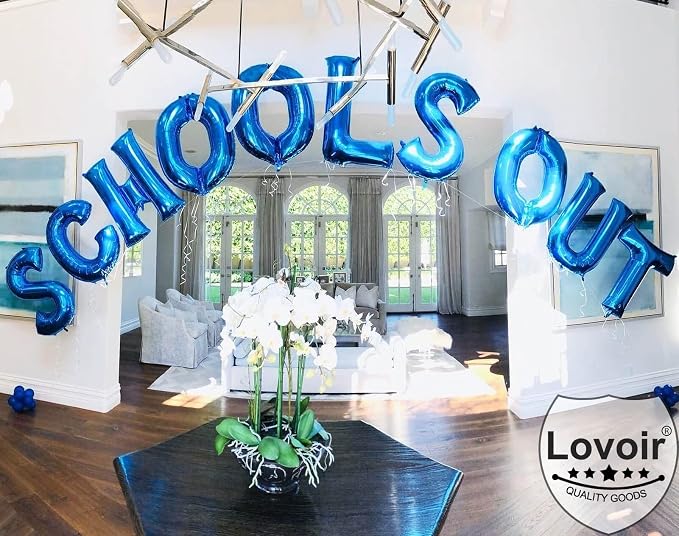 Lovoir 40 Inch Large Blue Letter B Balloons Big Size Jumbo Mylar Foil Helium - Image 3